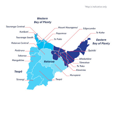 Bay of Plenty map