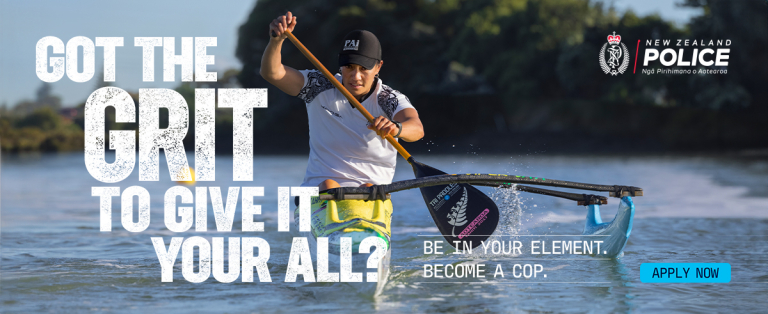 In your element - waka ama banner